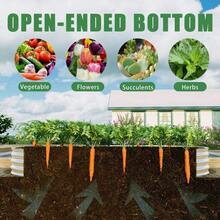 Raised Garden Bed Kit, Galvanized Planter Raised Garden Beds For Outdoor For Vegetables,Flowers &Herbs, Heavy Duty, Rust-Resistant, Easy Assembly - 1件 8x4x1英尺 - 查看 7