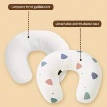1 件孕妇哺乳枕，适用于母乳喂养，可拆卸可洗内垫，14 个月以上 - 三角 - 查看 4
