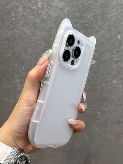 简约可爱猫耳朵透明手机壳，适用于 17 Pro Max/17 Pro/17 Air/17/16 Pro Max/16/16 Pro/16 Plus/15/15 Pro Max/15 Pro/15 Plus/11/12/13/14 Pro Max/11 Pro/11 Pro Max/12 Pro/12 Pro Max/13 Pro/13 Pro Max/14 Pro/14 Pro Max/14 Plus，创意软壳