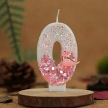 1 buc Lumânare Digitală Creative Cu Dispozitiv Decor Tort Lumânare, Lumânare Digitală Strălucitoare Roz Deschis 0-9, Potrivită Pentru Tort De Ziua De Naștere, Petrecere Mare De Festivaluri - Baby Pink - Vizualizare 12