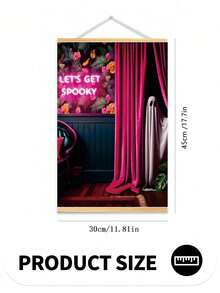 1 件万圣节装饰画、鬼魂万圣节海报、帆布墙艺术、异想天开的万圣节墙艺术、可爱怪异的门廊场景、秋季装饰印刷、帆布墙艺术、房间装饰美学、家居装饰、房间海报、房间装饰用品、浴室装饰。万圣节装饰 - 彩色 - 查看 5
