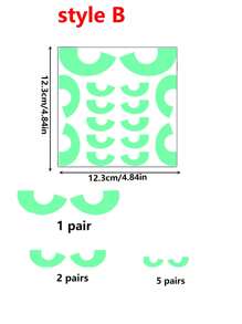 8 对夜光万圣节眼睛窗贴可移除夜光荧光窗贴万圣节墙贴适用于万圣节楼梯贴纸家居墙壁窗户装饰 - 彩色 - 查看 6