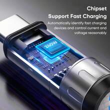 WOWSSYO Type-C 挂绳数据线，支持 PD240W 快充 + 数据传输，尼龙编织绳双 USB-C 手机挂绳数据线，多种颜色可供选择。