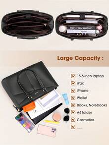 NEWHEY Laptop Tote Bag For Women,15.6 Inch Waterproof Computer Bags Women Business Office Work Bag Briefcase - Multicolor - View 5