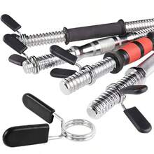 2pcs 24/25/28/30mm Barbell Clamp, Spring Collar Clips, Gym Weight Dumbbell Lock, Standard Lifting Kit, Barbell Lock