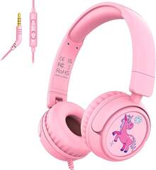 V1 S Headphones, Wired Stereo Foldable-3.5mm Adjustable On-Ear Headphones S School/Toddlers/Childrs/Tes/Boys/Girls//Tablet//Phones/Travel/Plane (Gre)