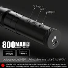 1 Stück kabellose T-Rex Tattoo Maschine, Rotary Tattoo Maschine, 6 Hub Länge mit 1 Box rosa Tattoo Nadeln, professionelle Tattoo Pistole, geeignet für verschiedene Nadeln