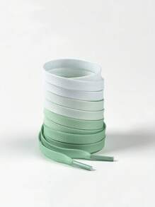 1 par de cordones de zapatos de moda con degradado de color, disponibles en múltiples colores, cordones elegantes para tenis, zapatos casuales, accesorios para zapatos