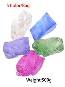 100g/500g Jelly Wax,Colorful Jelly Wax, Transparent Candle Making Material,Crystal Wax,Smokeless Candle Making For DIY Home Decor