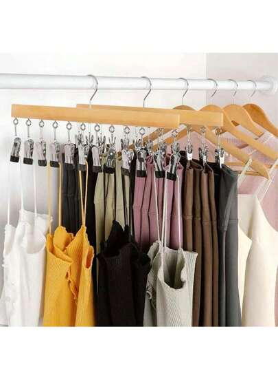 1 قطعة شماعة خشبية متعددة الوظائف قابلة للدوران مع 12 خطاف لتعليق القبعات والجوارب وشورتات اليوغا والقمصان والتي شيرتات - منظم خزانة خشبي صلب متين للمنزل والسكن الجامعي أو خزانة المتجر؛ سعة 12 خطاف للحفاظ على الاكسسوارات والملابس مرتبة وظاهرة بشكل جميل؛ تصميم موفر للمساحة مع دوران سلس للوصول السهل وتدفق الهواء؛ مثالي لحل تخزين الخزانة اليومي والأنيق