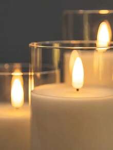 1/3 Peças Conjunto de Velas Eletrônicas LED com Controle Remoto e Timer, Velas Elétricas de Pilar para Uso Externo, Velas Eletrônicas a Pilha, Velas de Pilar Eletrônicas com Chama Realista, Chama Quente, Acessórios para Aniversário e Casamento, Adequado para Lanternas, Jardim, Natal, Decoração Doméstica, Páscoa, Formatura, Dia dos Namorados