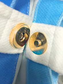 色调强磁按扣，14mm隐形紧固件，适用于箱包和工艺品，耐用磁扣，牢固固定，DIY包袋配件，钱包磁扣，圆形无缝吸盘扣，帆布包扣，适用于手提包，帆布包，皮革工艺包钱包，五金优雅包袋配件，手工包，返校礼物，教师礼物 - 彩色 - 查看 5