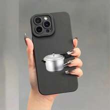 Funda para teléfono Patrón de olla a presión, Ojos Impresión suave para teléfono Cubierta mate para teléfono 360 grados completo 11 12 13 14 15 16 Pro XR X/ XS 8 Plus 16E Smartphone - Negro - Ver 2