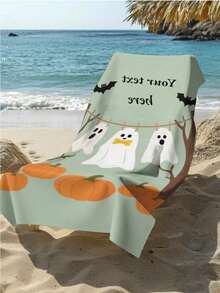 SEPTEVAGUS 1pc Custom Beach Towel With Text & Names - Personalized Beach Towel Extra Large Quick-Dry Absorbent Pool/Beach Towel For Summer Vacations,For Boys Girls Women Men - Black - View 2