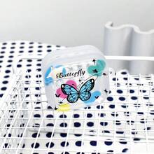 1pc Transparent Creative Cute Butterfly Design Soft Protective Case Compatible With Apple 1/2/3/Pro
