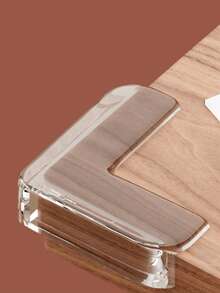 4 件套桌角保护垫，透明硅胶桌角保护垫，防止碰撞和受伤，保护家具、橱柜、玻璃边缘 - 無色 - 查看 5