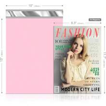 Fuxury Poly Mailers 10x13 Inch 100 Pcs, Waterproof Shipping Bags For Clothing, Strong Adhesive Shipping Envelopes For Small Business Suppliers, Self Seal Mailers Poly Bags Mailing Envelopes Purple - Baby Pink - View 2