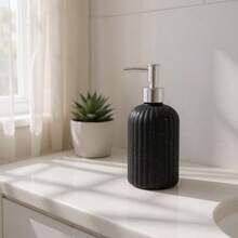 Luxury Bathroom Liquid Soap Holder 400 Ml Dispenser - màu đen - Xem 8
