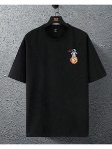 Camiseta Básica Masculina Algodão From Moon To the Mars - Preto - Visão 2