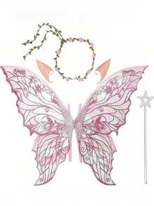 Cosplay Fairy Wings Fashionable And Exquisite 4-Piece Butterfly Sweet And Cute Stage Performance Costume