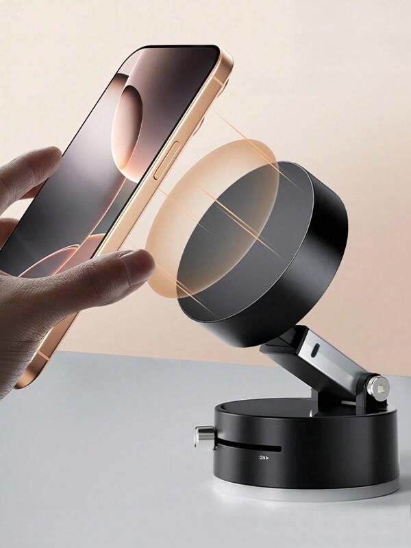 Suporte magnético para celular, suporte giratório dobrável, ventosa dupla face, suporte giratório universal para aspirador de pó, adequado para carro/academia/espelho/superfície lisa, presente de aniversário perfeito, presente de feriado, presente de inauguração de casa