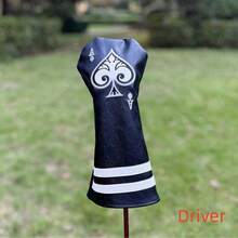 Bao bọc đầu gậy golf hình xẻng A dành cho gậy Driver, Fairway, Hybrid, Wood, Blade, Putter, Mallet, Iron Clubs Headcovers A - màu đen - Xem 6