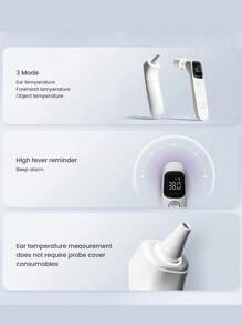 PHILIPS 飞利浦新安怡 AET-R832/FC-IR105 红外线体温计，家用精准耳温计，二合一红外线体温计，耳温/额温模式 - 彩色 - 查看 3