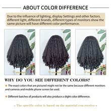 New Afro Curly Headband Wig Synthetic Braided Hair Texture With Unique Bouncy Curls In The End 22 Inch Soft Curly Headband Wigs For Women - Multicolor - View 11