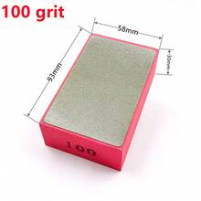 Almohadillas de Pulido Manual de Diamante para Azulejos, Vidrio, Bloque Abrasivo, Almohadilla de Pulido de Piedra, Mármol, Cerámica, Disco de Lijado Abrasivo, Herramientas de Pulido - grano 100 - Ver 3