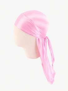 1pc Children's Durag, Silk Smooth & Breathable Fashionable Pirate Hat, Unisex Kids' Casual & Comfortable Headwrap - Durag Long-tailed Turban - View 14