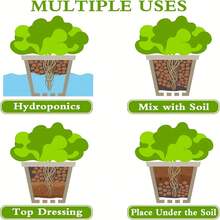 200克/500克/800克膨胀陶粒 | 适用于园艺（多肉植物/兰花/盆景）、水培和水族箱 | 透气性好，排水迅速 | 多孔结构（促进生长，防止腐烂） | 半透明，可重复使用 | #植物生长介质 #多用途陶粒 - 彩色 - 查看 5
