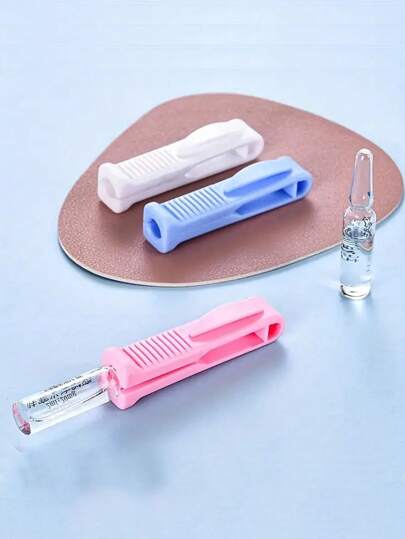 Abridor de botellas de ampollas médicas multifuncional, hecho de material ABS, adecuado para que enfermeras y médicos abran botellas, abridor de botellas de ampollas ligero - Herramienta de asistente de enfermería, la pequeña rueda de molienda puede abrir eficientemente botellas de ampollas de vidrio, herramienta para romper viales de medicamentos.