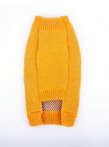 Autumn/Winter New Cute Dog & Cat Pullover Sweater, Fashionable Knitted Thick Fabric, Adorable Duck Jacquard Design, Stylish Pet Clothing