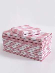 2/6/12 piezas Servilletas de poliéster a cuadros modernos de Halloween y Navidad, adecuadas para restaurante, cocina, cafetería, fiesta festiva, decoración de mesa de comedor, decoración del hogar diaria