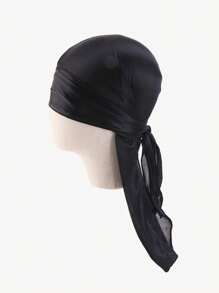 1pc Children's Durag, Silk Smooth & Breathable Fashionable Pirate Hat, Unisex Kids' Casual & Comfortable Headwrap - Durag Long-tailed Turban - View 15