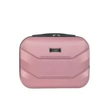 YOUGGELI Lightweight Carry-On Suitcase Set, ABS Material Suitcase With Iron Trolley Handle, Expandable Travel Case And Cosmetic Bag, With Swivel Wheels And TSA Lock For Travel