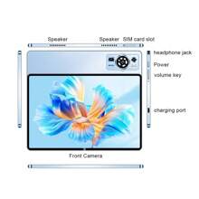 UXD A5 Android 15 Tablet 10.1" IPS, 16GB+512GB(Expandable To 1TB), 4G LTE/ WiFi, Octa-Core, 6000mAh, With Keyboard, Mouse, Stylus, Case & More