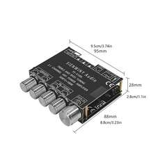 2.1CH HiFi Bluetooth5.0 Digital Power Amplifier Subwoofer Audio Amp Board Module - 黑色 - 查看 1