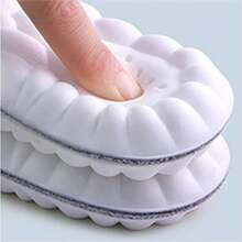 1 par de plantillas deportivas de verano que no se cansan incluso después de estar de pie durante mucho tiempo, y plantillas cómodas con suela blanda que masajean, absorben el sudor, son transpirables, desodorizantes y amortiguadoras de impactos, tanto para hombres como para mujeres