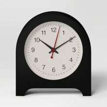 6" Arch Table Clock Black - 黑色 - 查看 1