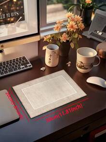 [热卖!!!] 1 块浅棕色底座带白色矩形图案可水洗浅色地毯 - 走廊地毯，简约自然，清新优雅风格，约 3 毫米厚硅藻土软橡胶垫，适用于厨房、浴室、入口、洗衣房、书房、客厅和其他空间 - 彩色 - 查看 9