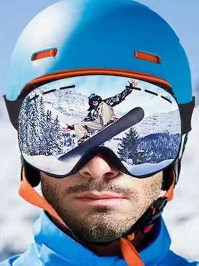 2025新款双层防雾滑雪镜/雪镜/户外运动防护眼镜/防紫外线单板滑雪镜
