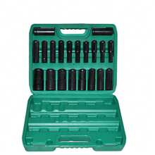 8-32mm Metric Socket Set (20pcs) - 1/2-Inch Drive Cr-V Steel For  Wrench - Black - View 2