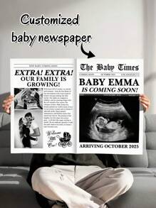 1 Customized Couple Anniversary Newspaper - Personalize With Photos And Text, Perfect For 1st Anniversary, Wedding, Long-Distance Relationship Gift - Multicolor - View 20