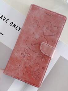 翻盖保护套 + 支架保护套 + 高工艺 + 全套手机壳，适用于三星 S24U/S25U、Redmi Note 13 Pro/14 Pro；仿皮保护套，适用于小米 Redmi Note 11/12/13/14 Pro，防水防震防摔防刮 - 粉色 - 查看 1