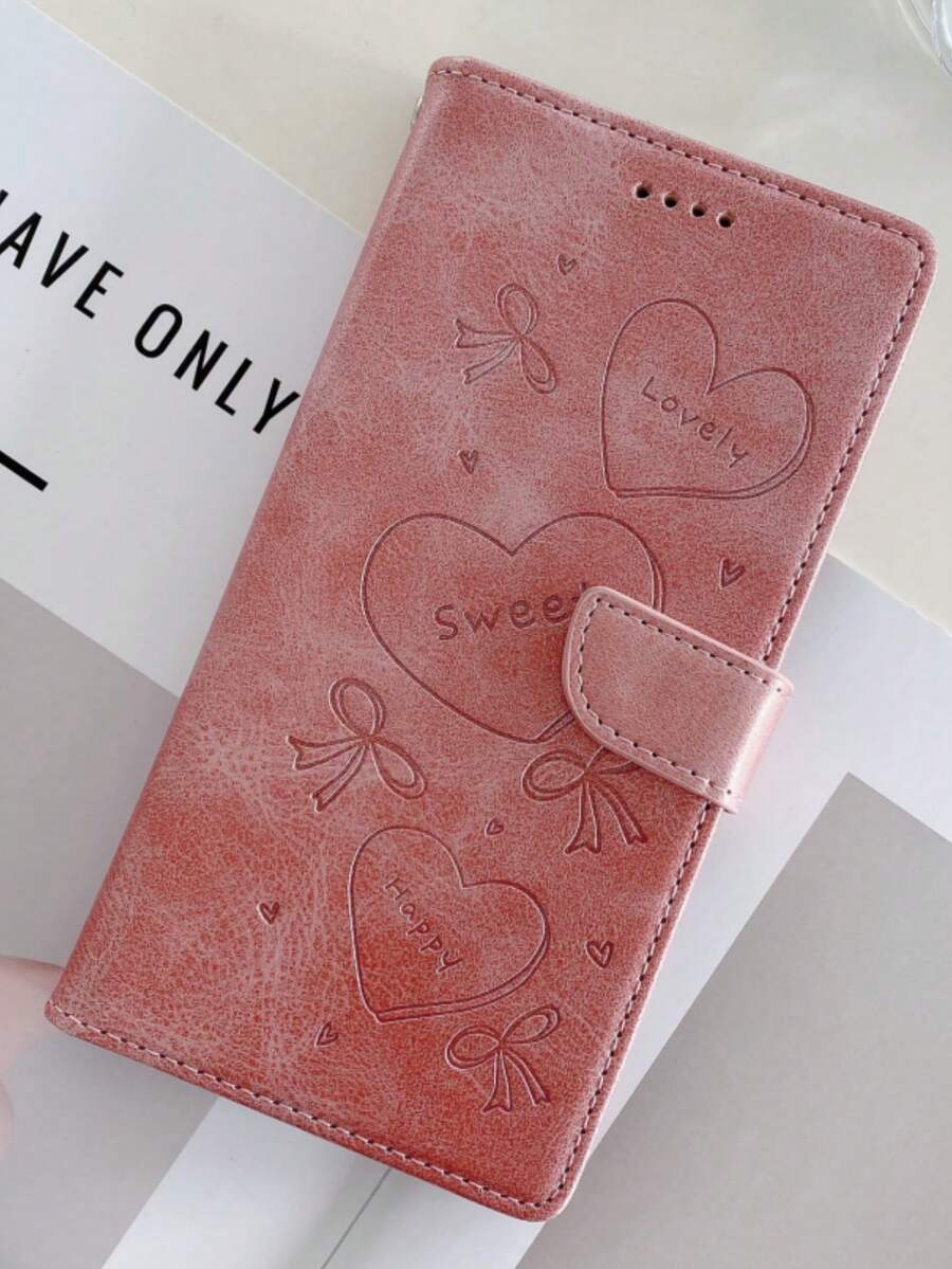 翻盖保护套 + 支架保护套 + 高工艺 + 全套手机壳，适用于三星 S24U/S25U、Redmi Note 13 Pro/14 Pro；仿皮保护套，适用于小米 Redmi Note 11/12/13/14 Pro，防水防震防摔防刮 - 粉色 - 查看 1