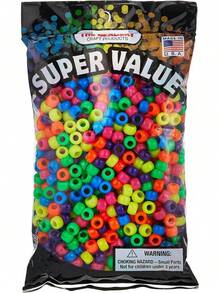 EstiloThe Beadery Abalorio Pony, 6 X 9 Mm, NeóN MulticolorVersióN Mejorada - 1 - Ver 1