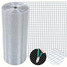 16 In X 118In Heavy Duty Wire Mesh Roll - Square Chicken Mesh Fence Net Roll, Suitable For Elevated Garden Bed Plant Support, Animal Poultry Mesh Cage Fence, Hot Dip Galvanized Metal Hardware Cloth For Outdoor Fencing - Bạc - Xem 1
