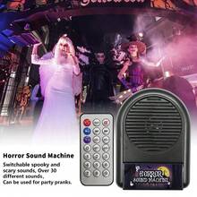 Brinquedo Eletrônico com Controle Remoto e Sons de Terror, 30 Tipos de Sons Assustadores, Dispositivo Eletrônico com Controle Remoto, Adequado para Casa, Escritório, Brincadeira Malévola Entre Amigos, Presentes do Dia da Mentira e Halloween