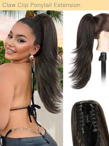 Fermaglio per coda di cavallo, estensione per coda di cavallo da 22 pollici per donne, multi-strato, estensioni sintetiche per capelli, accessori per capelli adatti per uso quotidiano